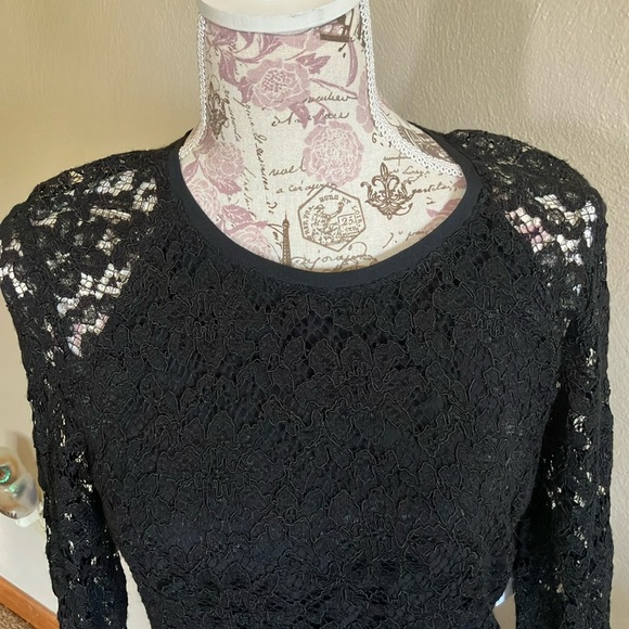 JUICY COUTURE BLACK EYELET PAIGE MIDI DRESS. RET $268. GORGEOUS! NWT. - Picture 8 of 16